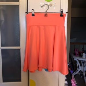 Orange/Coral Skater Skirt